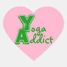 Yoga-Süchtig-Aufkleber - lustige Yoga-Geschenke