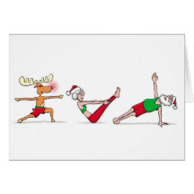 Yoga-Weihnachtskarte