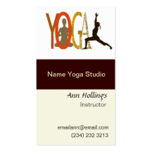 Yogawellness-Fitness-moderne Text-Entwürfe Visitenkarten Vorlage