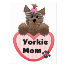 Yorkie Mamma Postkarten