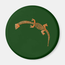 Yoruba lizard Eidechse Magnete