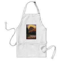 Yosemite Nationalpark - halbe Haube - Vintag Schürze