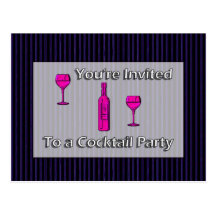 You' Re eingeladen zu einem Cocktail-Party Postkarten