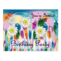 You' Re eingeladen zu einem Geburtstags-Party Postkarte
