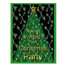 You' Re eingeladen zu einem WeihnachtsParty Postkarte