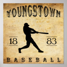 Youngstown Ohio Baseball 1883 Posterdrucke