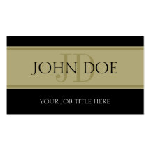 YourJobTitle goldene Streifen B/B Visitenkarten