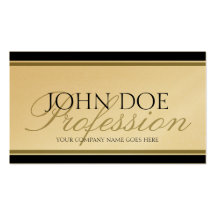 YourJobTitle Goldskript Visitenkarten