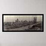 Ypres Belgien WWI Foto 1919 Poster