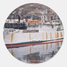 Yugfa, Adak Piratenschiff mit Ratten Runde Aufkleber