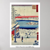 Yushima Tenjin Schrein durch Andō, Hiroshige Posterdrucke