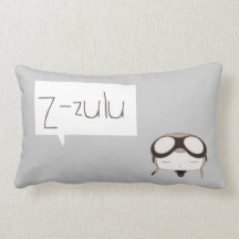 Z - Zulu-NATO-Alphabetpilotkleiner Junge Kissen