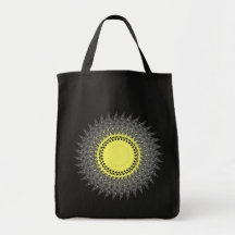 Zacken Kreis spikes circle Leinentasche