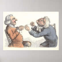 Zahn-Extraktion des 19. Jahrhunderts- zahnmedizini Plakat
