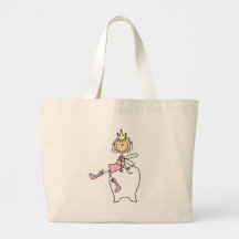 Zahn-Fee sitzt auf einer Zahn-Tasche