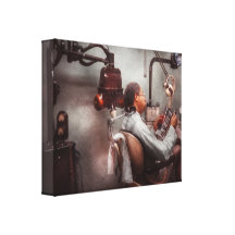 Zahnarzt - wartete den Zahnarzt Galerie Falt Leinwand