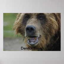 Zahnmedizinische Zeit! Plakatdruck