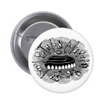 Zahnmedizinischer Knopf Anstecknadelbutton