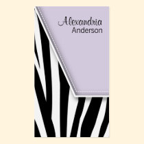 Zany angesagte Zebra-Druck-Geschäfts-Karten (Flied visitenkarten