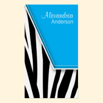 Zany angesagte Zebra-Druck-Geschäfts-Karten (Indig visitenkarten