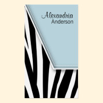 Zany angesagte Zebra-Druck-Geschäfts-Karten (Pulve visitenkarten