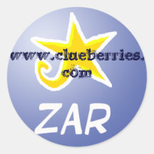 ZAR, www.clueberries.com Sticker