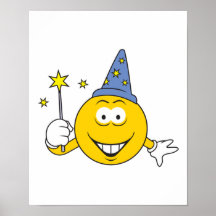 Zauberer-Smiley Plakate