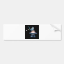 Zaubertrickhut und -Stab Auto Sticker