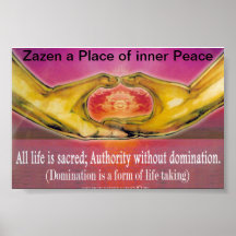 Zazen Plakatdruck