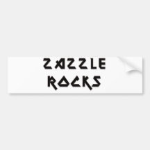 Zazzle Felsen Autoaufkleber