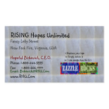 ZAZZLE FELSEN - Babysoft steppt n-Gewebe Visitenkarten Vorlagen