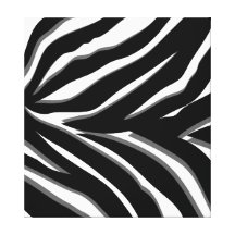Zebra-Druck in Schwarzem u. im Weiß Leinwand Drucke
