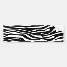 Zebra-Druck-Muster - Schwarzweiss Auto Aufkleber