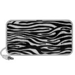 Zebra-Druck-Muster - Schwarzweiss Notebook Speaker