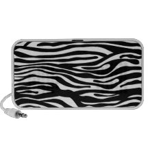 Zebra-Druck-Muster - Schwarzweiss Notebook Speaker
