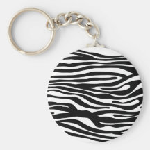Zebra-Druck-Muster - Schwarzweiss Schlüsselbänder