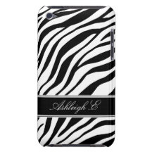Zebra-Druck-schwarzer u. weißer iPod-Touch-4G Kast iPod Touch Case-Mate Hülle