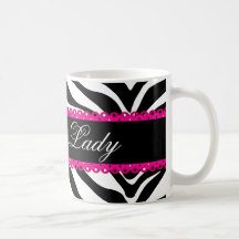 Zebra-Druck und Spitze-Becher Tee Haferl