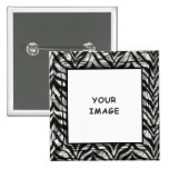 Zebra-Foto-Rahmen-Knopf Anstecknadelbuttons