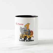 ZEBRA-FREUND-GROSSE KAFFEETASSE