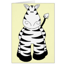 Zebra Grußkarten