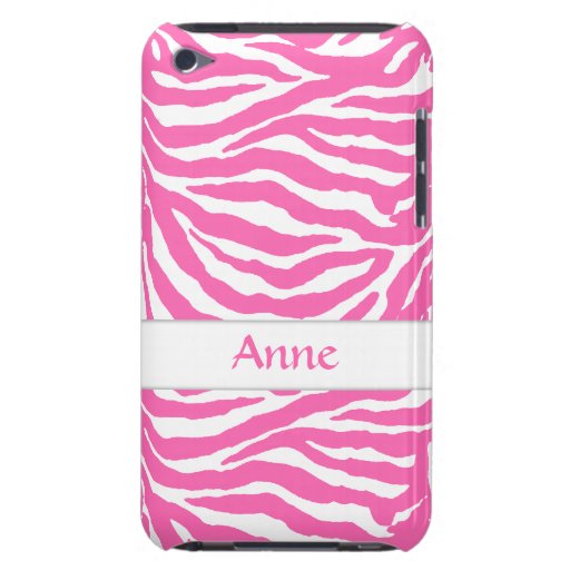 Zebra-Streifen im heißen Rosa auf iPod-Touch-Case- iPod Touch Hülle
