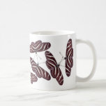 Zebra Stripe Butterflies Mug