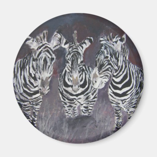 Zebramalerei Magnets