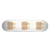 Zehn Gebote von Zymurgy Personalisiertes Skateboard