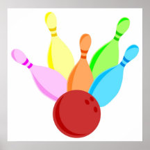 Zehn Pin-Bowling Plakatdrucke