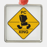 Zeichen der Computerüberfahrt (Xing) Weihnachtsbaum Ornamente