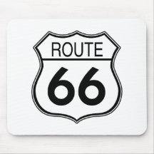 Zeichen des Weg-66 Mousepad
