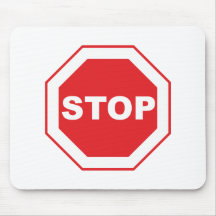 Zeichen sign stop mauspads