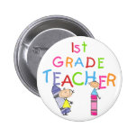 Zeichenstift-1. Grad-Lehrer-T-Shirts und Geschenke Anstecknadelbuttons